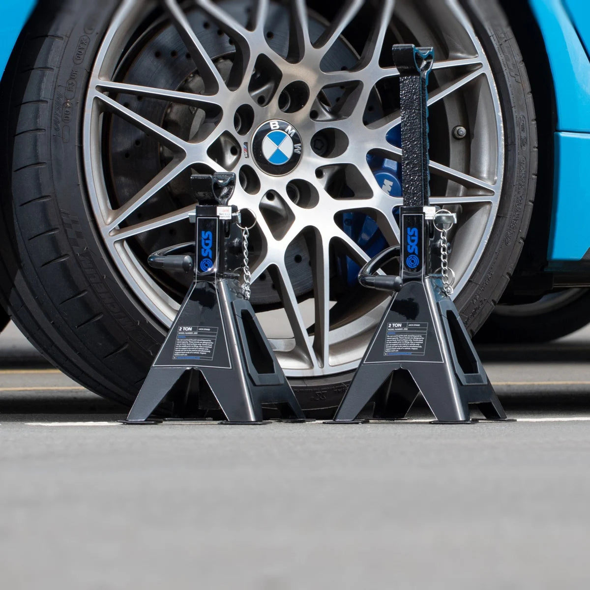 SGS Heavy Duty Trolley Jack + Axle Stands