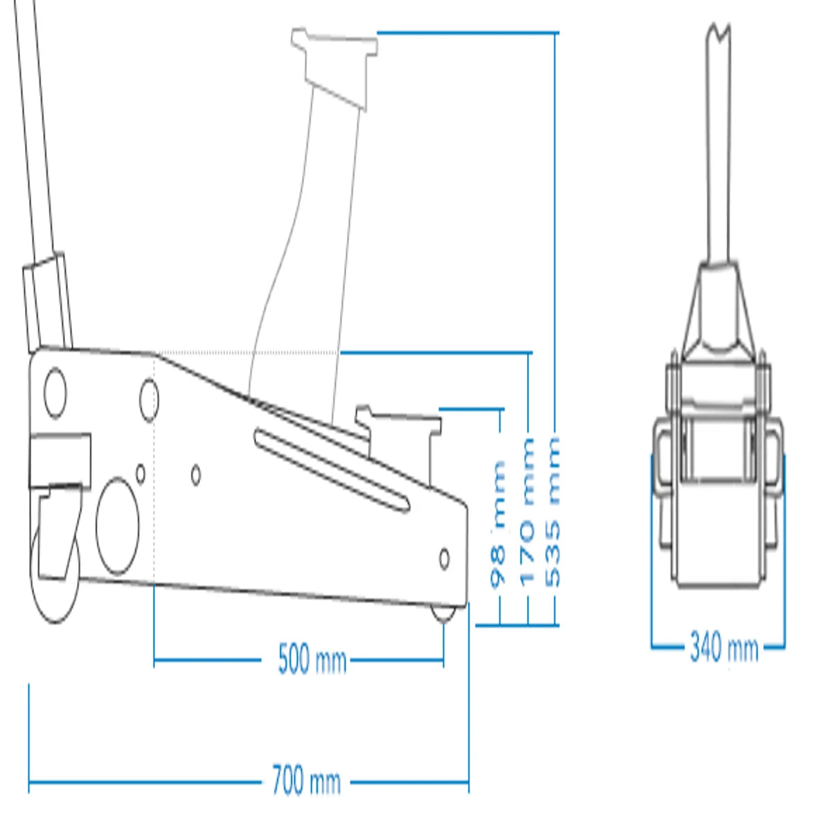 SGS 3 Tonne Low Profile Heavy Duty + Axle Stands