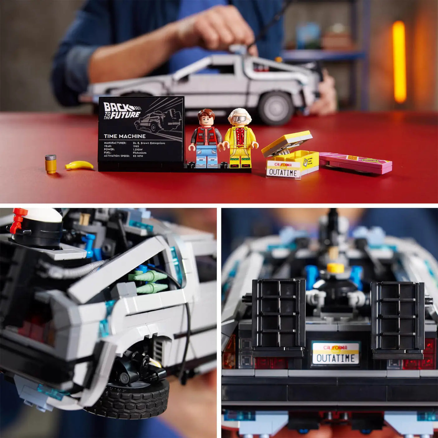 Lego Icons Back to the Future DeLorean Time Machine