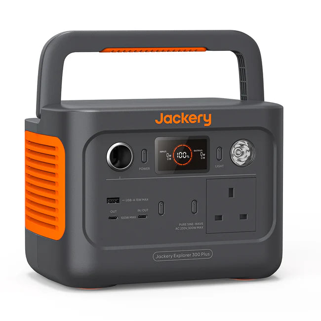 Jackery Explorer Portable Power Station + Solar Panel