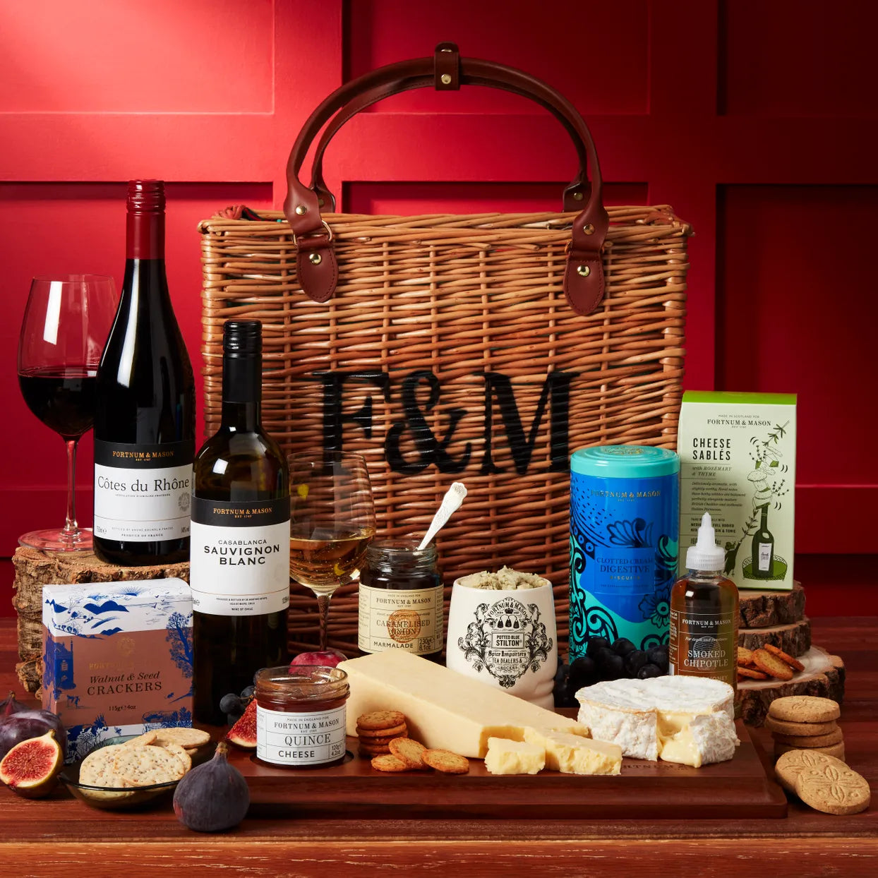 Fortnum and Mason The Cheese and Wine Hamper