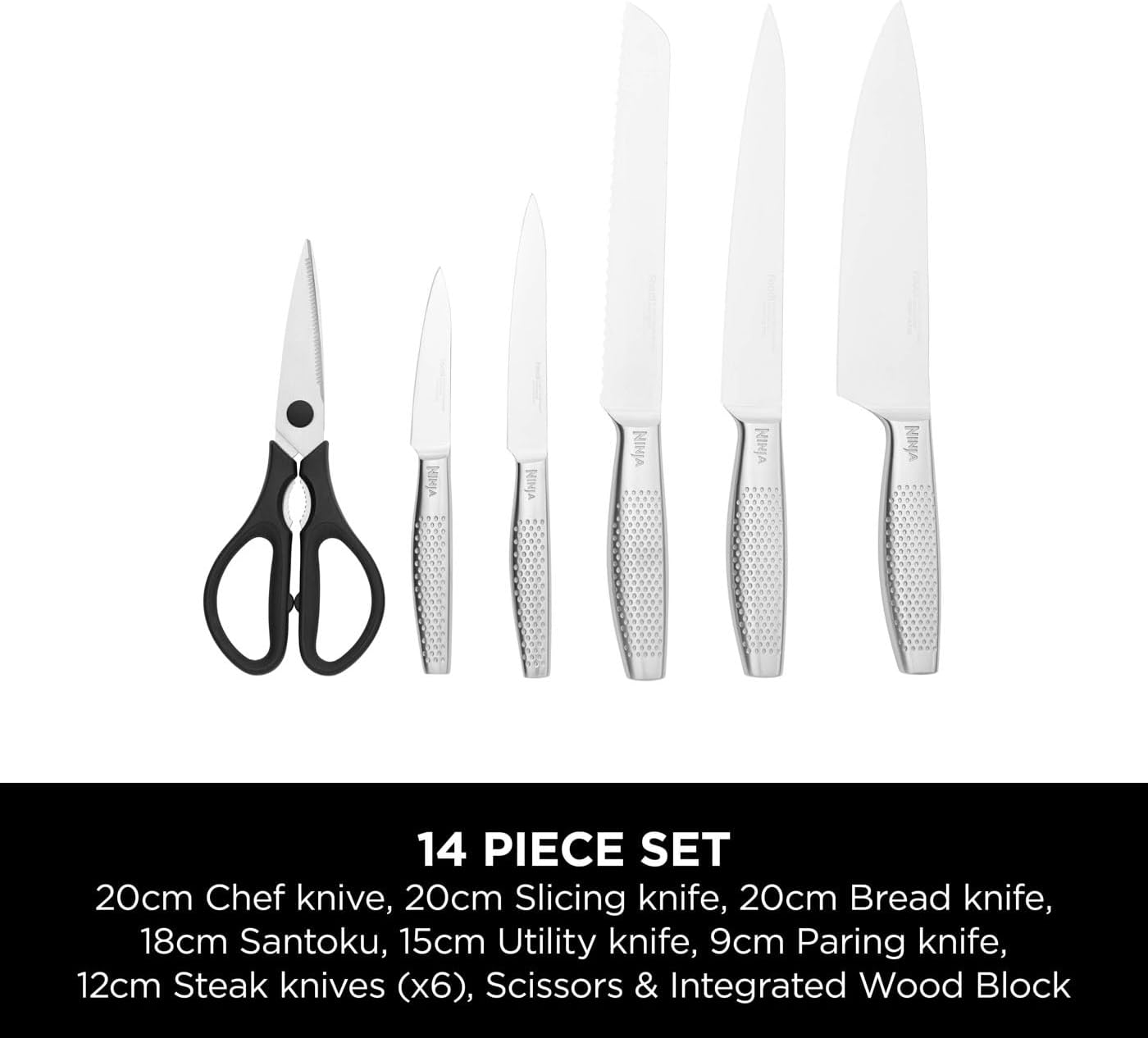 Ninja StaySharp 14-Piece Stainless Steel Knife Set