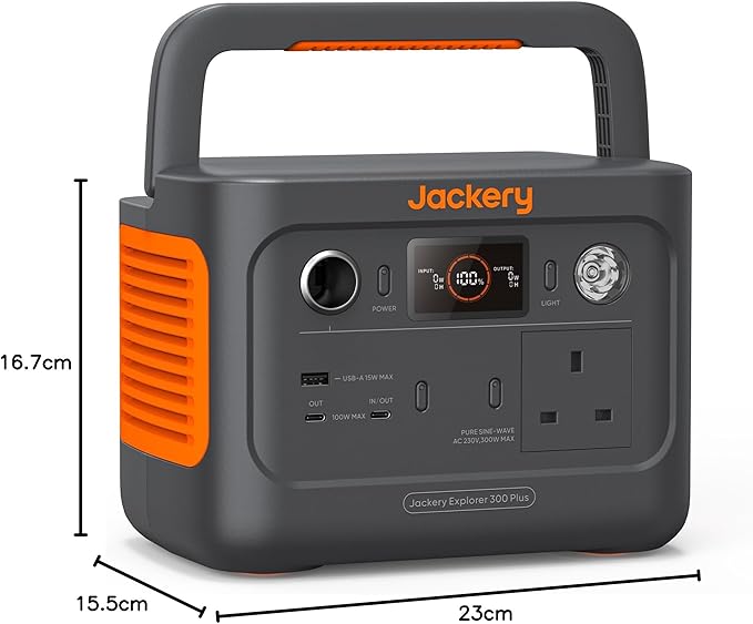 Jackery Explorer Portable Power Station + Solar Panel
