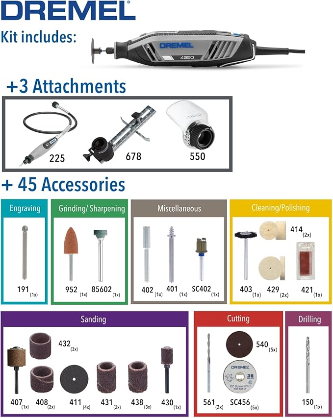 Dremel 4250 Rotary Tool Multitool Kit