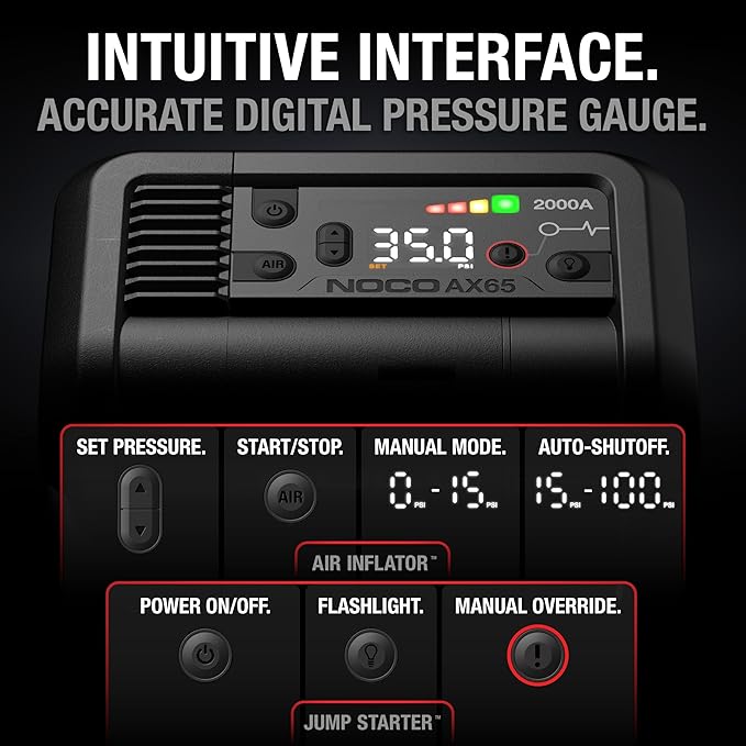 NOCO Boost Air AX65 - Jump Pack & Air Compressor