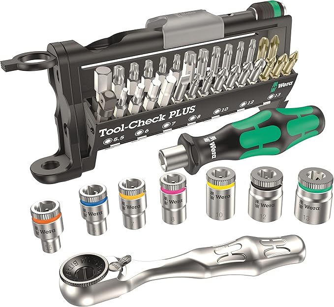 Wera 39 Piece Interchangeable Screwdriver, Ratchet, Socket and Bit Set