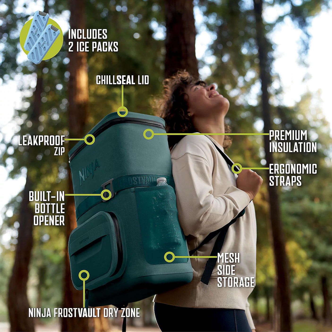 Ninja FrostVault Go 17L Cooler BackPack
