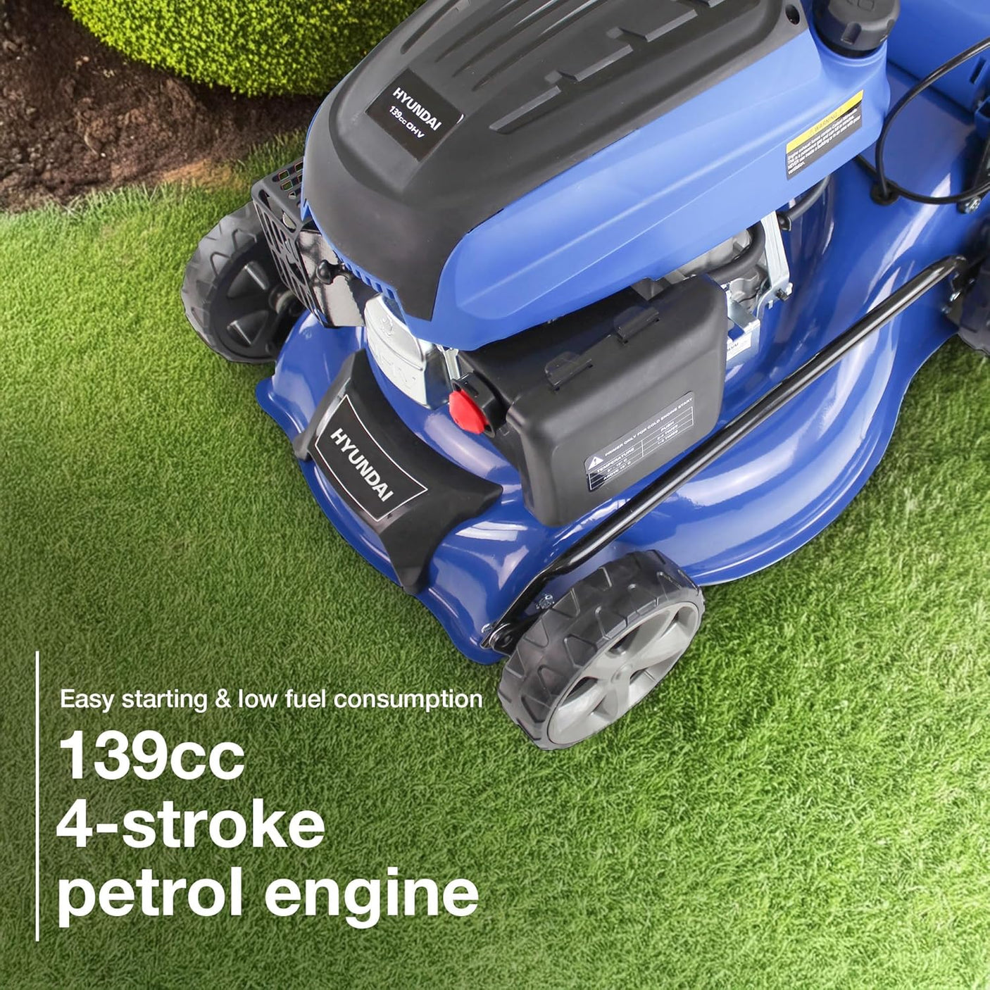 Hyundai 139cc Petrol Self-Propelled Lawnmower