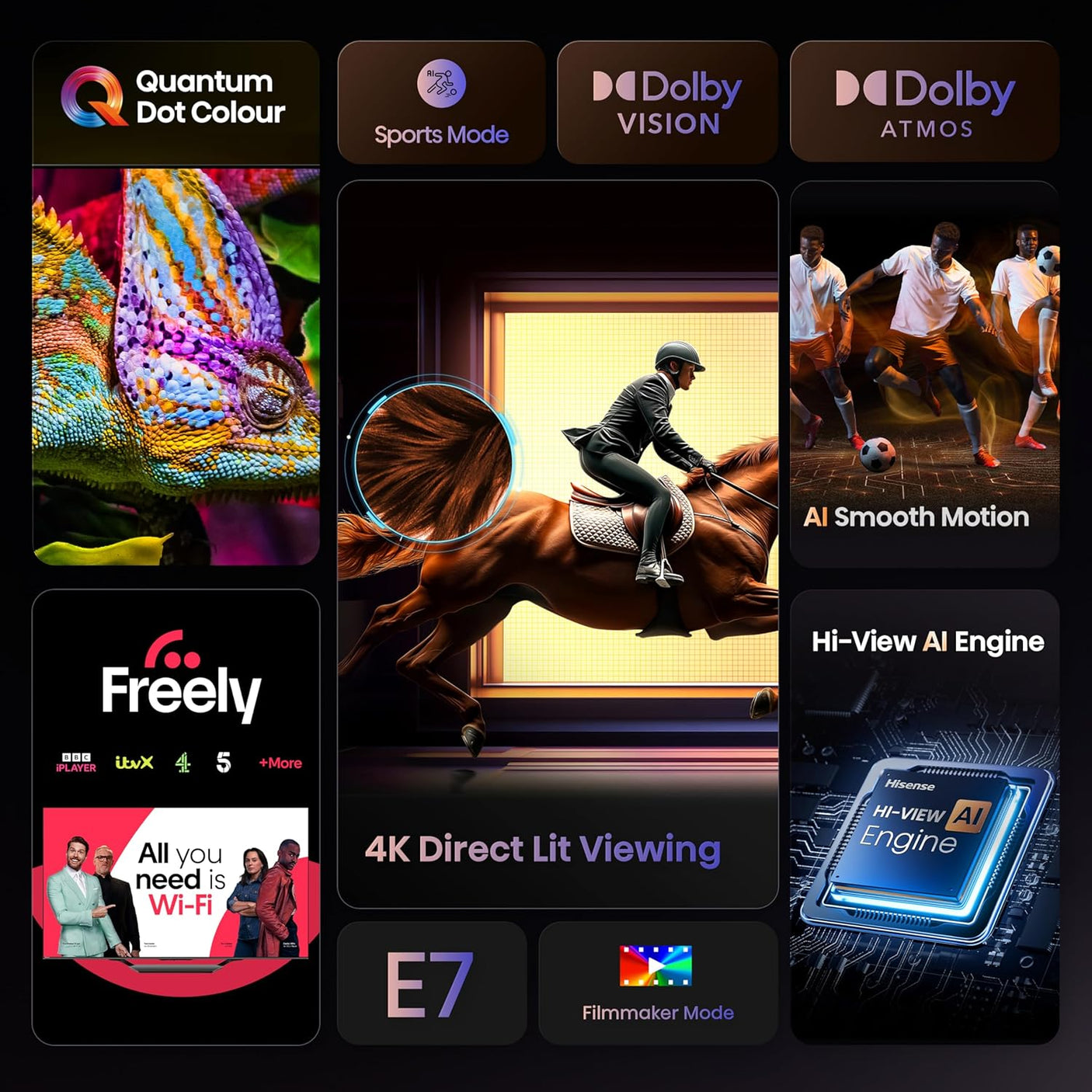 Hisense 65" QLED Smart AI TV