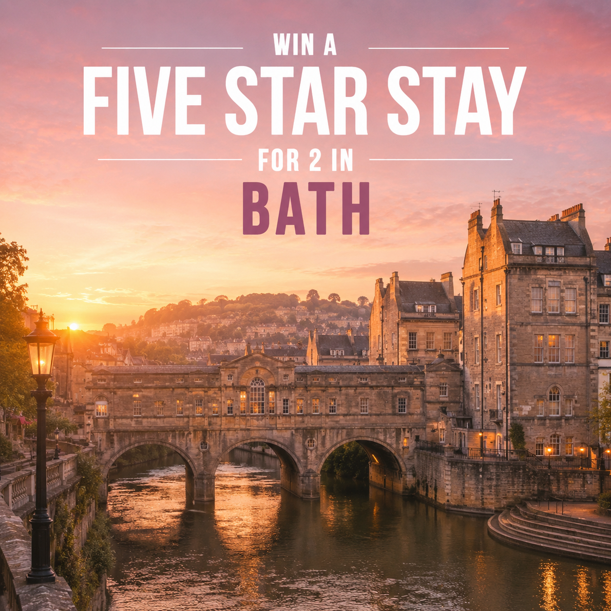 2 Night 5★ Bath Getaway for 2