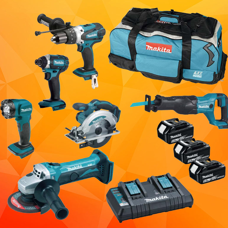 6 PIECE MAKITA CORDLESS TOOL KIT