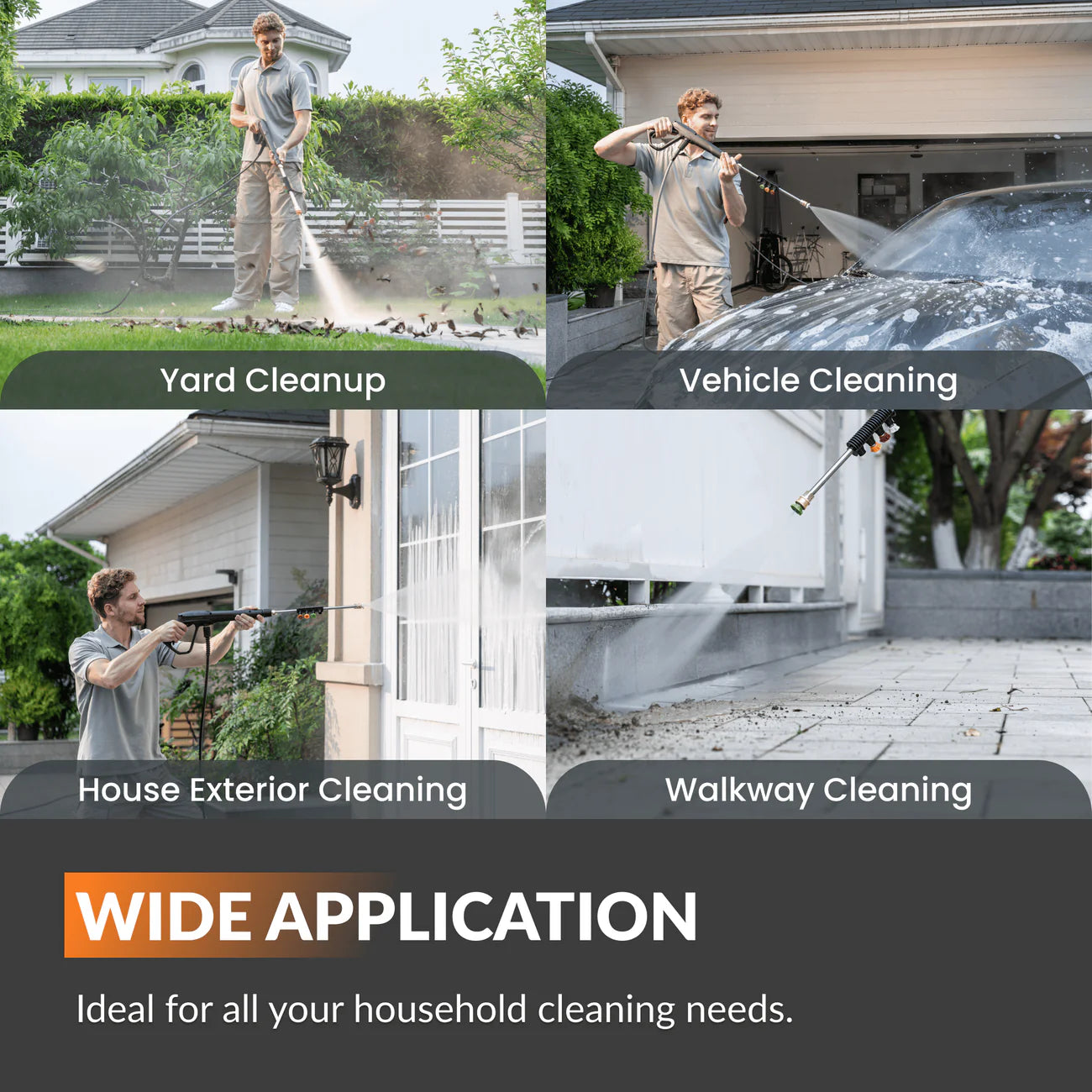 Grandfalls Wall Mounted Retractable Pressure Washer