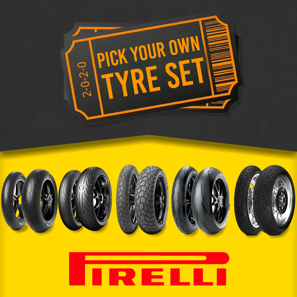 Set of Pirelli Motorcycle Tyres (Pick your Style & Compound)