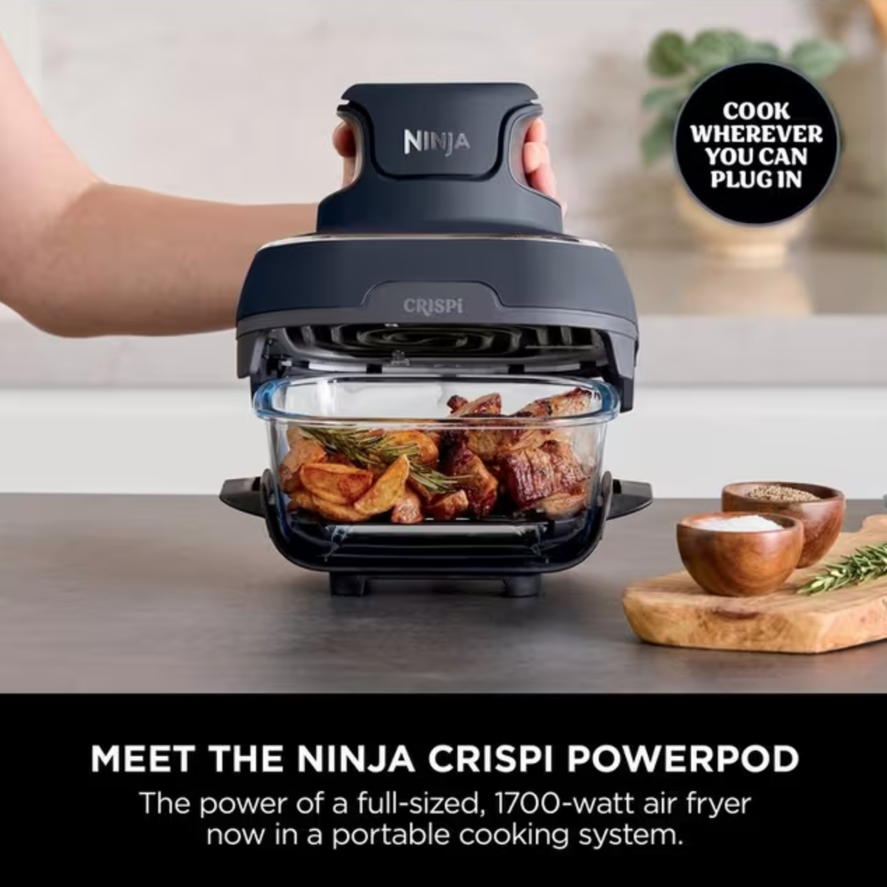 Ninja CRISPi 4-in-1 Portable Air Fryer - Any Colour