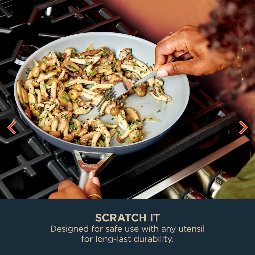 Ninja Ceramic 5-Piece Pan Set and Knife Block