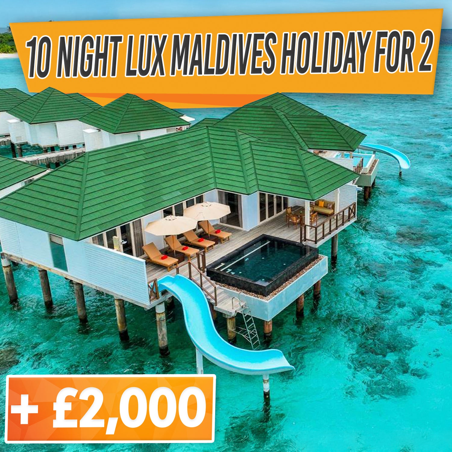 Luxury 10 night Maldives All inclusive Holiday with Water Villa for 2