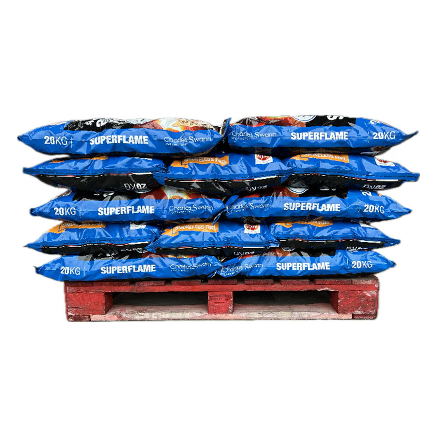 Superflame Coal 25 x 20kg Bags + Softwood Logs Bundle