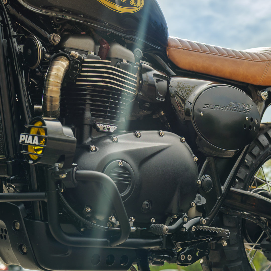 Custom Wide Wheel Triumph Scrambler 900