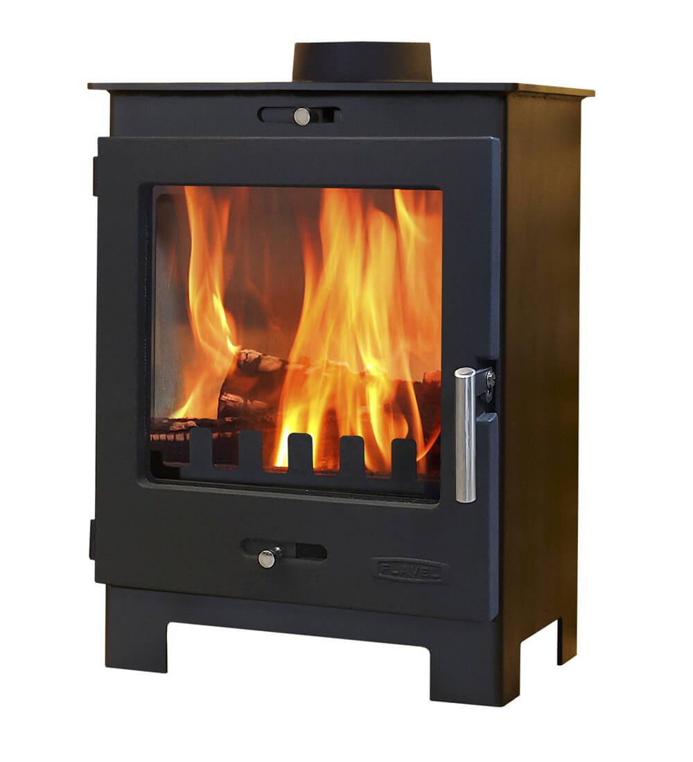 Portway Arundel Wood Burning / Multifuel Stove + Flue Kit