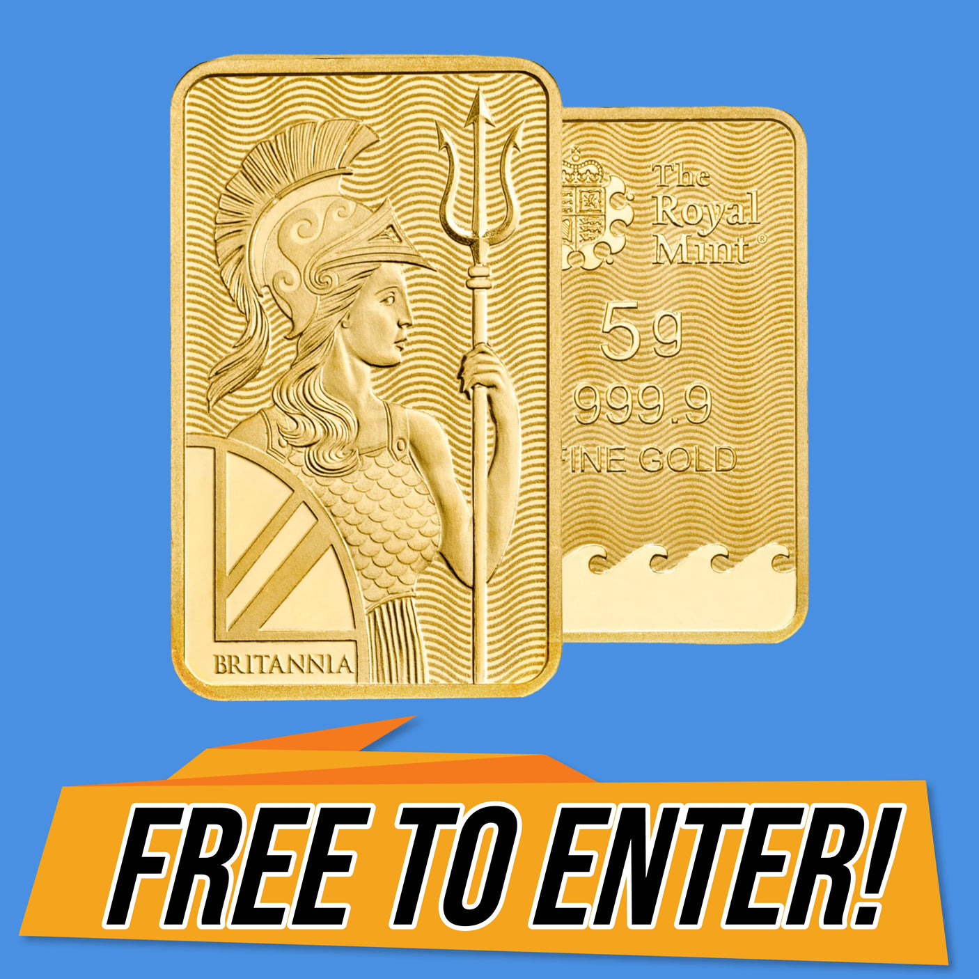 FREE TO ENTER: The Royal Mint Gold Bullion Bar 5g