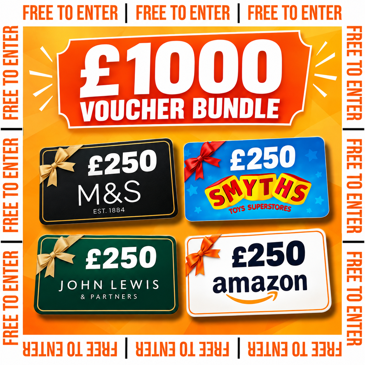 FREE TO ENTER - £1,000 Voucher Bundle