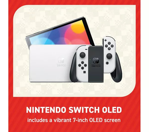 NINTENDO Switch OLED & Super Mario Bros. Wonder Bundle- 12th Jan 25