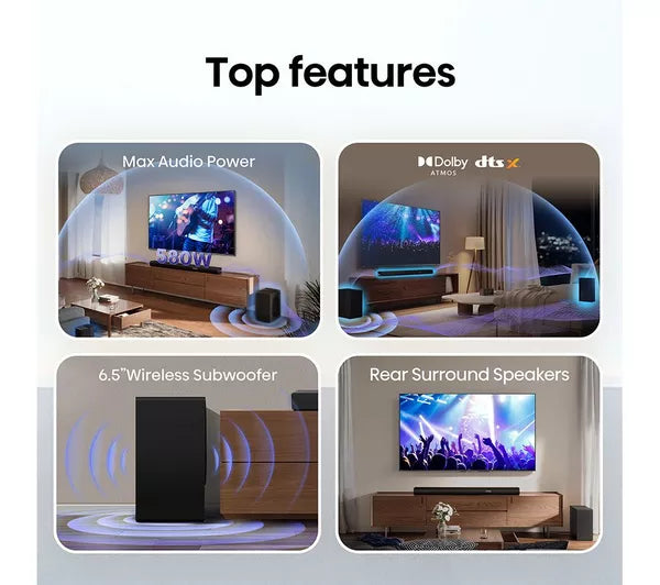 Hisense 65" QLED Smart AI TV & Sound Bar Bundle