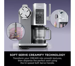 Ninja CREAMi Scoop and Swirl Soft Serve and Ice Cream Maker