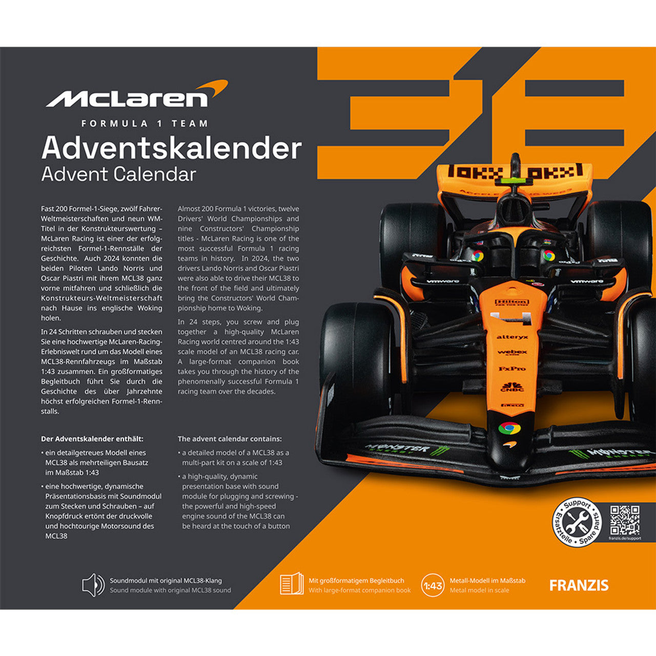 McLaren 24 Days Model Advent Calendar