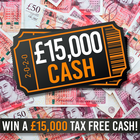 WIN £15,000 TAX FREE CASH - 21st April 24