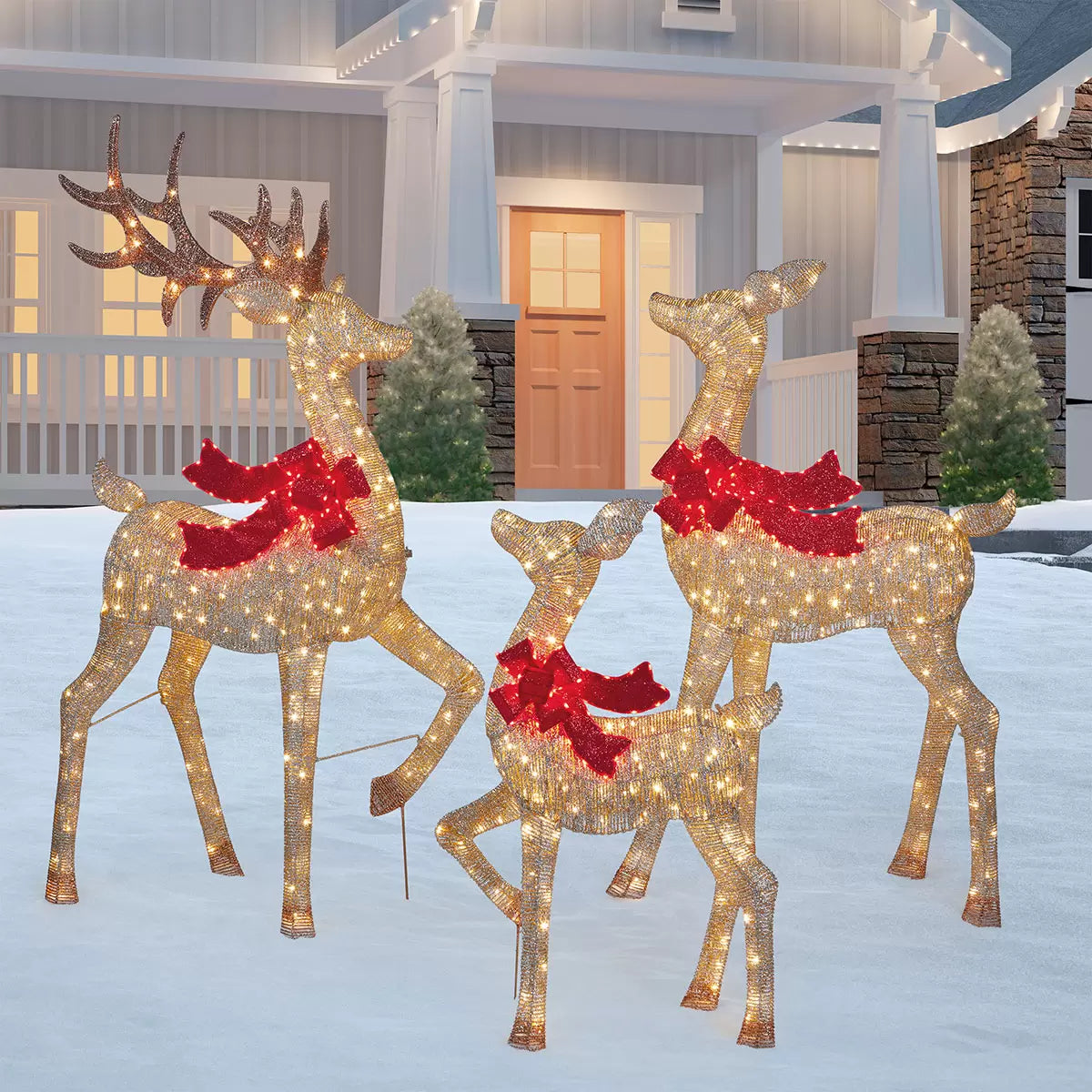 6ft Indoor Outdoor Christmas Reindeer Family 24th Nov 24