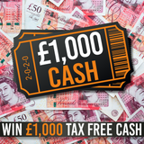 A GRAND IN YOUR HAND - £1000 cash - 21st Jan 25