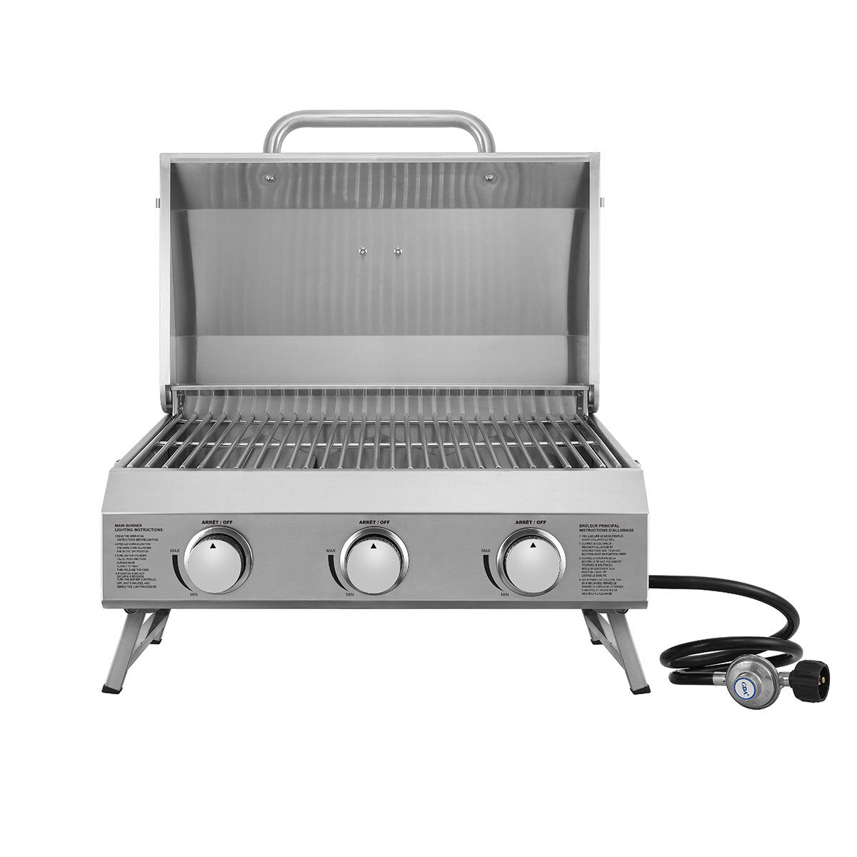 NXR 3 Burner Stainless Steel Table Top Gas BBQ - 14th July 2