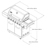 Nexgrill Deluxe 7 Burner Gas Barbecue Grill