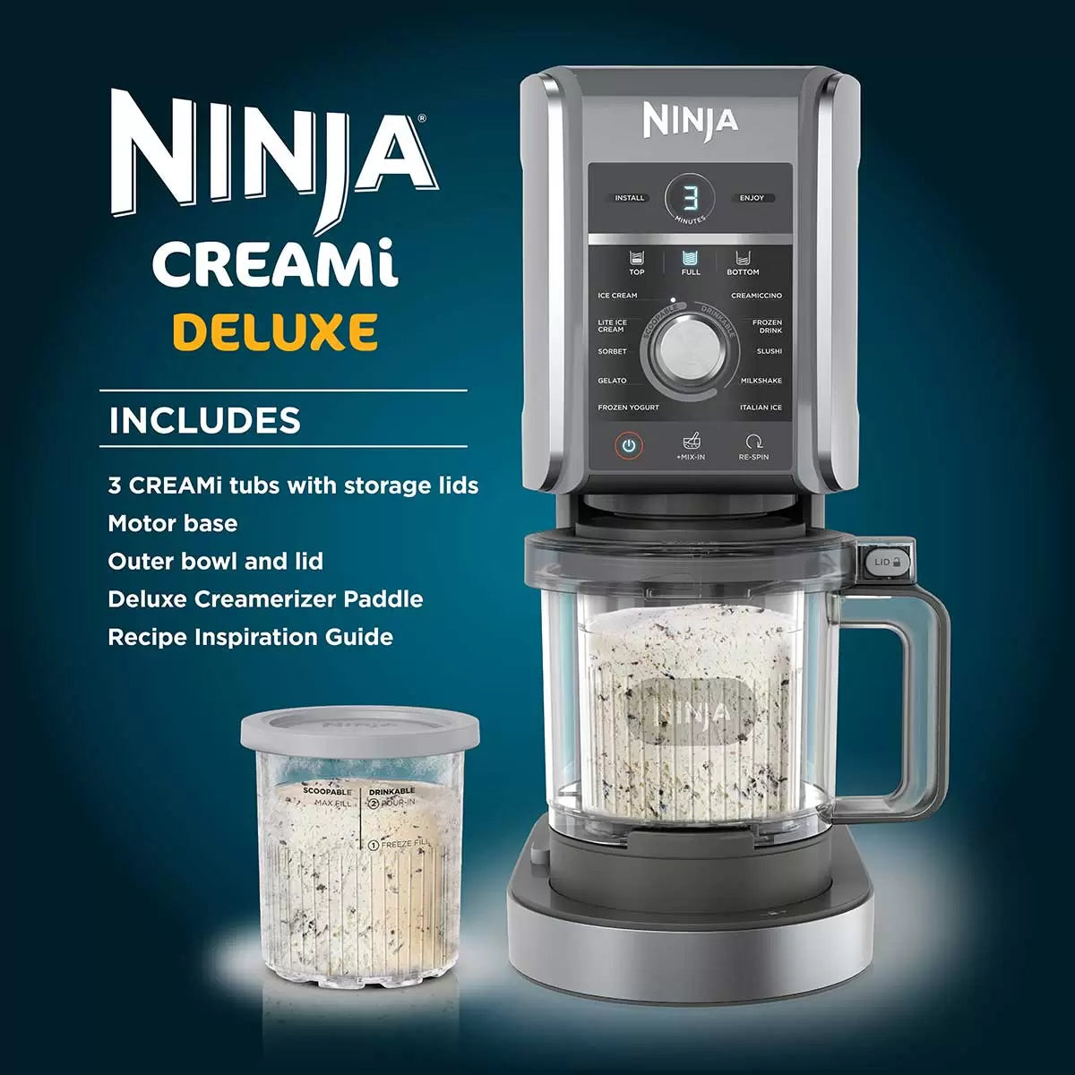 Ninja CREAMi Deluxe Ice Cream & Frozen Dessert Maker - 9th Feb 25