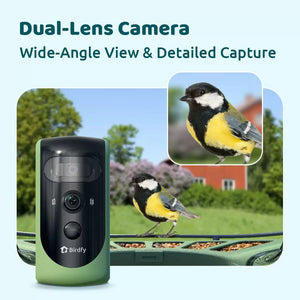 Birdfy 2 Pro Dual-Lens Smart Bird Feeder + Solar Panel