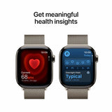 Apple Watch Series 11 GPS + Cellular, 42mm Titanium Case with Milanese Loop