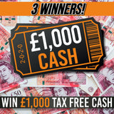 £1000 cash - 3 WINNERS
