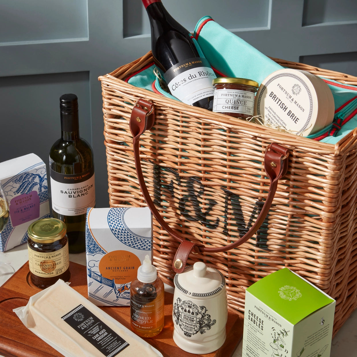 Fortnum and Mason The Cheese and Wine Hamper