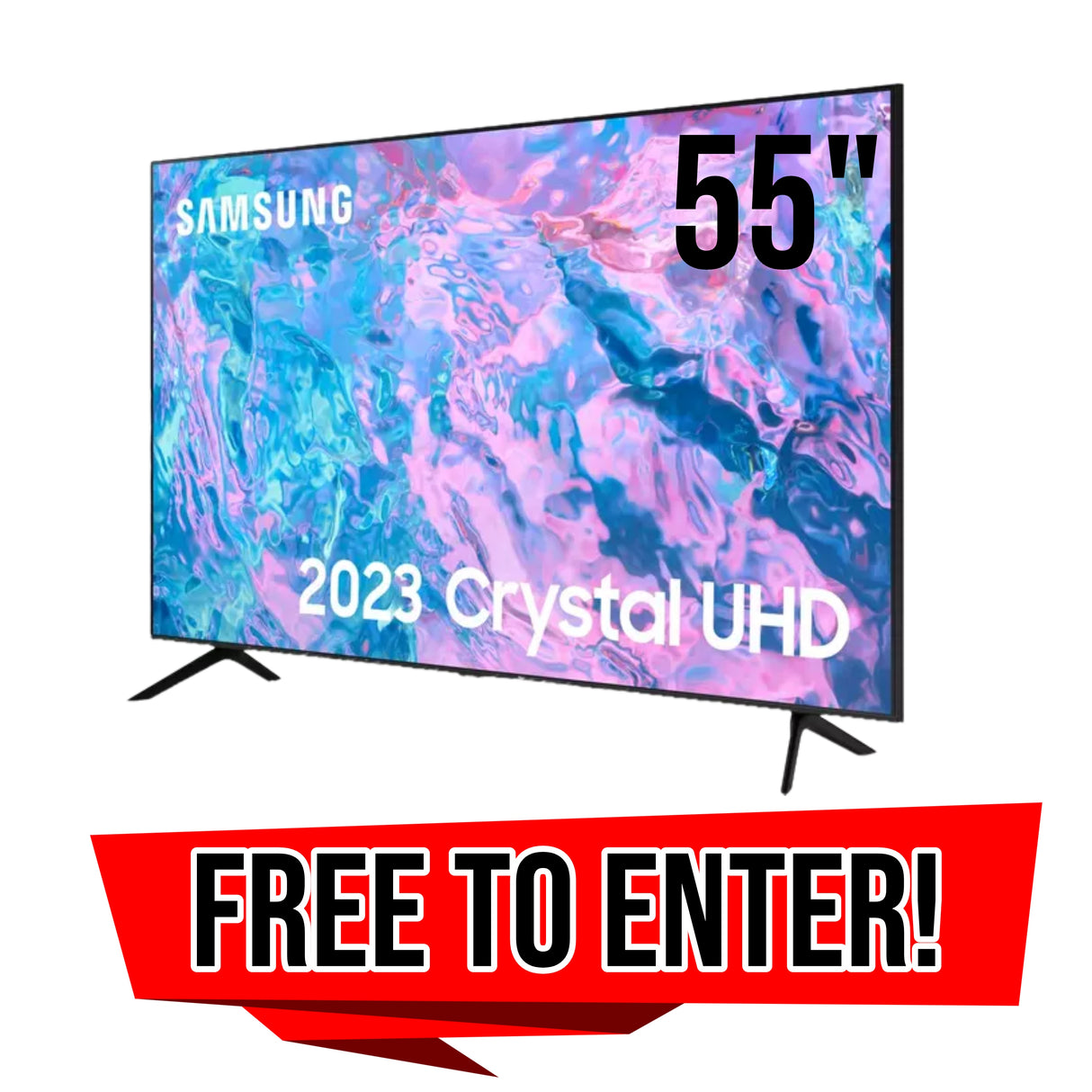 FREE TO ENTER Samsung 55" 4K Smart TV - 12th jan 25