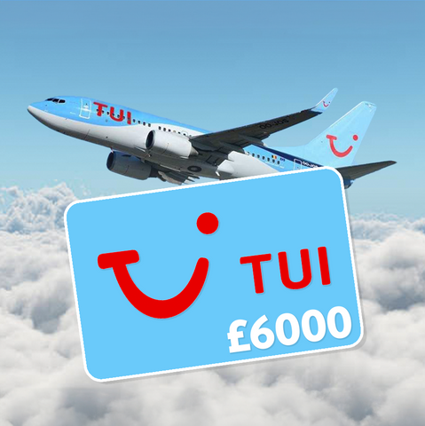 £6000 Tui Holiday Voucher 9th April 24