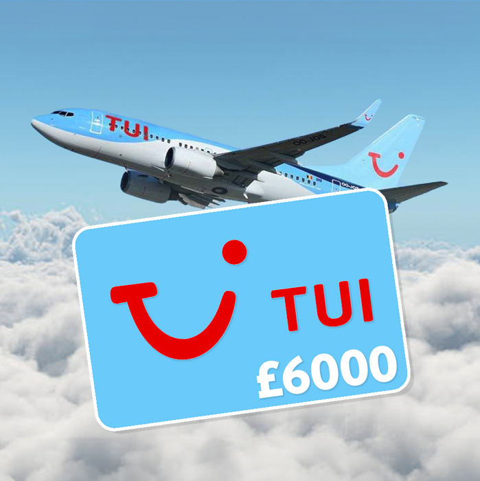 £6000 Tui Holiday Voucher 17th March 24 The Giveaway Guys