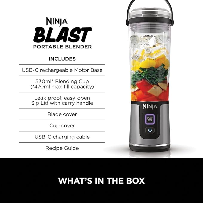 Ninja Blast Portable Blender 530ml - *Any Colour