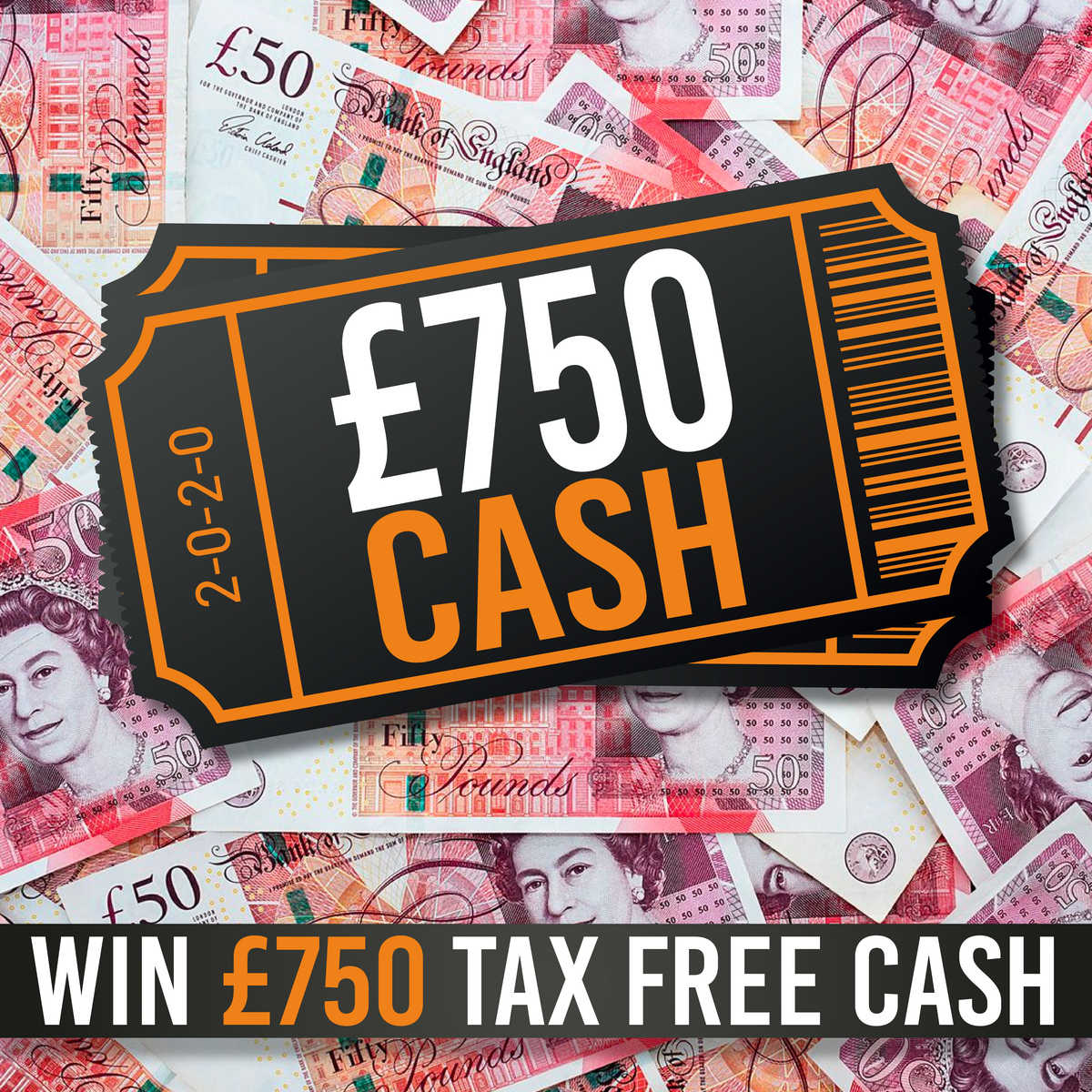 £750 cash