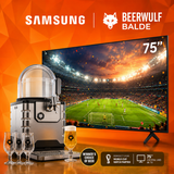 75" Samsung TV + Beer Blade Machine with Choice of 8L Keg