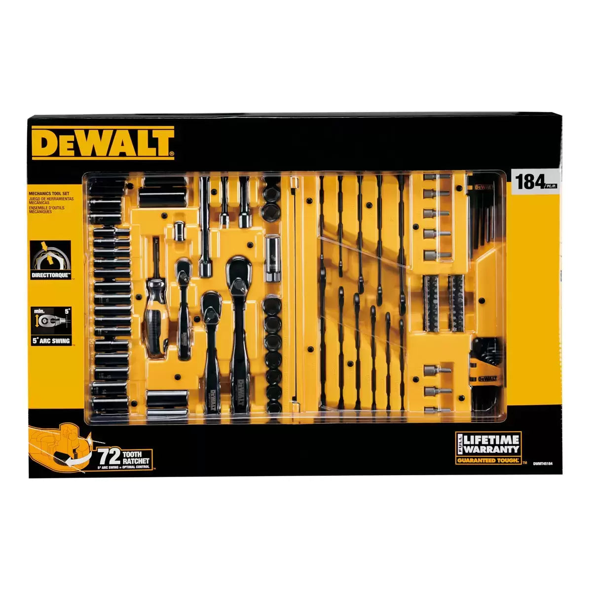 DEWALT Mechanics Set 184pc -18th Jul 25