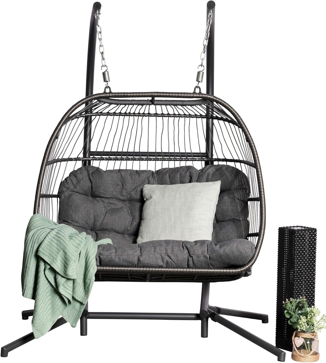 Folding Double Hanging Egg Chair
