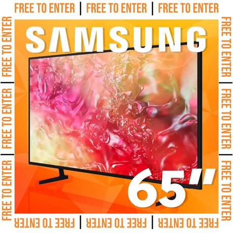 FREE TO ENTER SAMSUNG 65" TV