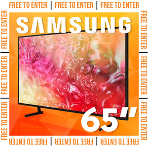 FREE TO ENTER SAMSUNG 65" TV