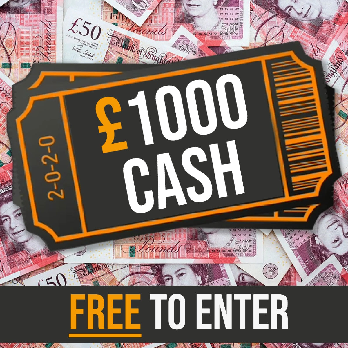 FREE TO ENTER £1000 cash 13th Oct 24 The Giveaway Guys